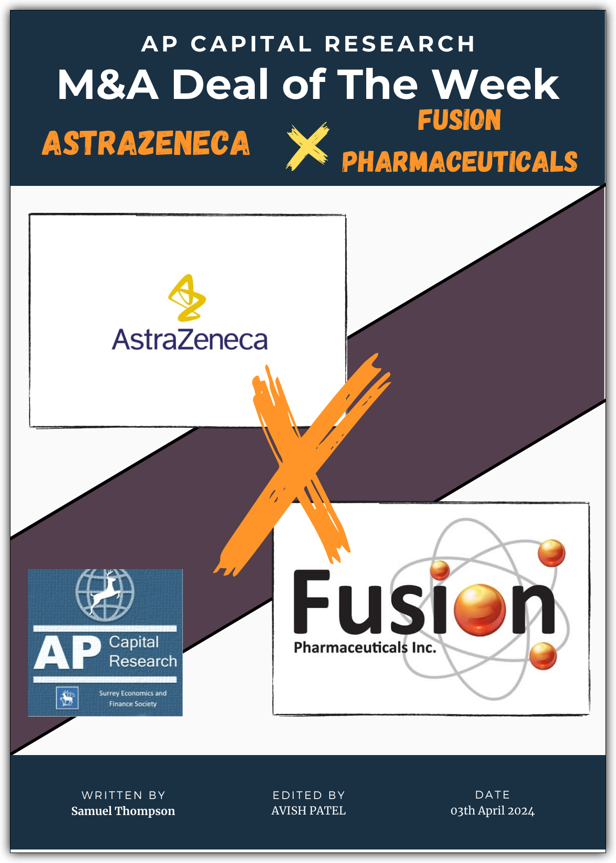 M&A Deal of the Week - Astrazeneca X Fusion Pharmaceutical